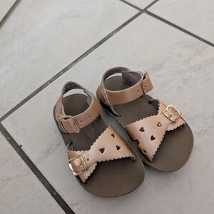 Sun San Charming Heart Cutout Kids Sandals